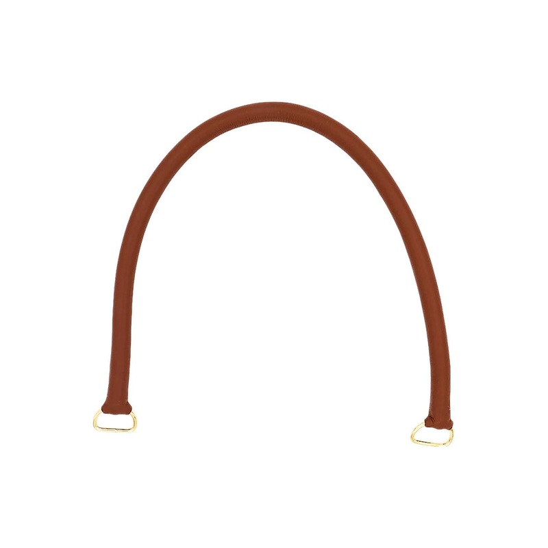 22 Suntan, Purse Handle with Brass Hardware, Leather, #340-22-TAN