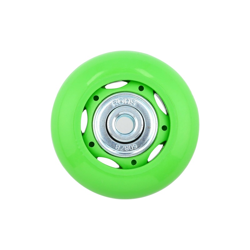 50mm Green, Ball Bearing Inline Skate Wheel, Plastic, #L-3726-GRN
