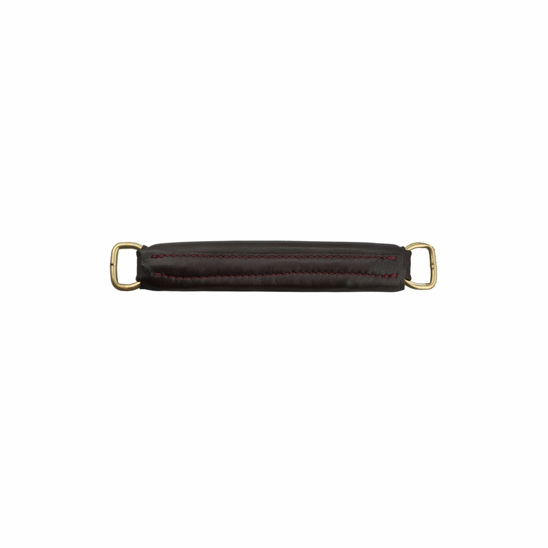 6 Brown, Handle with Brass Hardware, Leather, #L-1802-BRO