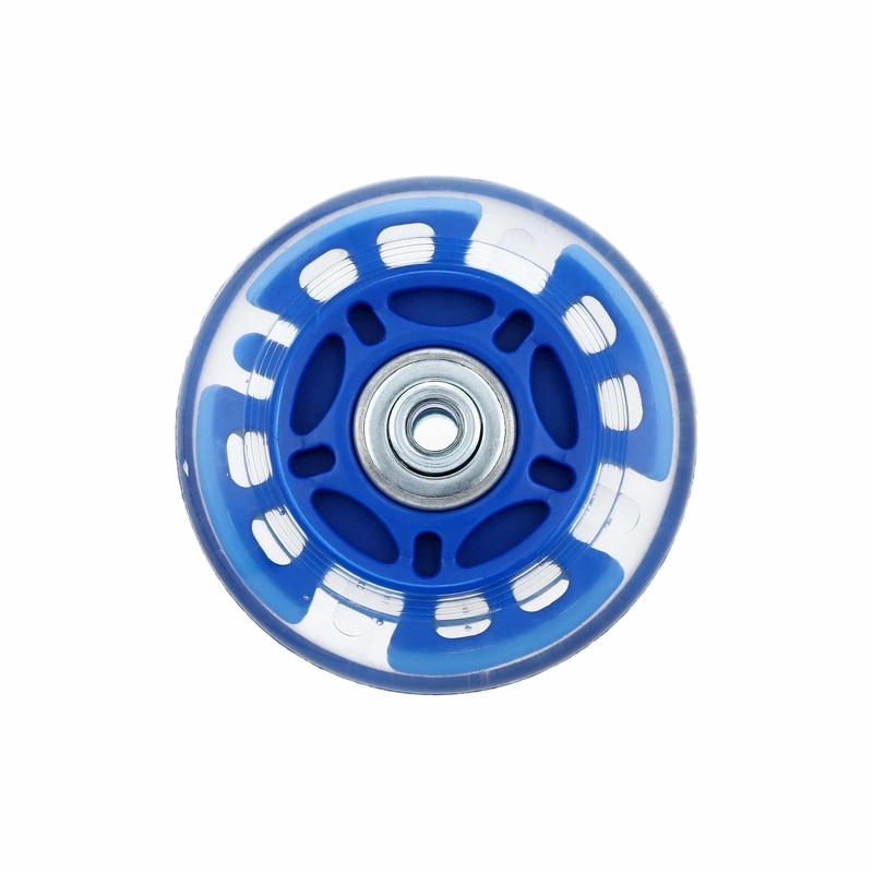 68mm Blue, In-line skate wheel with LED Lights, PolyUrethane, #L-3890-BLU