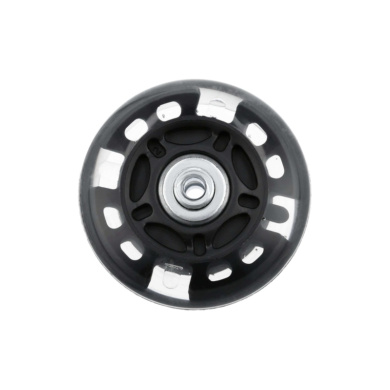 76mm Black, In-line skate wheel with LED Lights, PolyUrethane, #L-3891-BLK