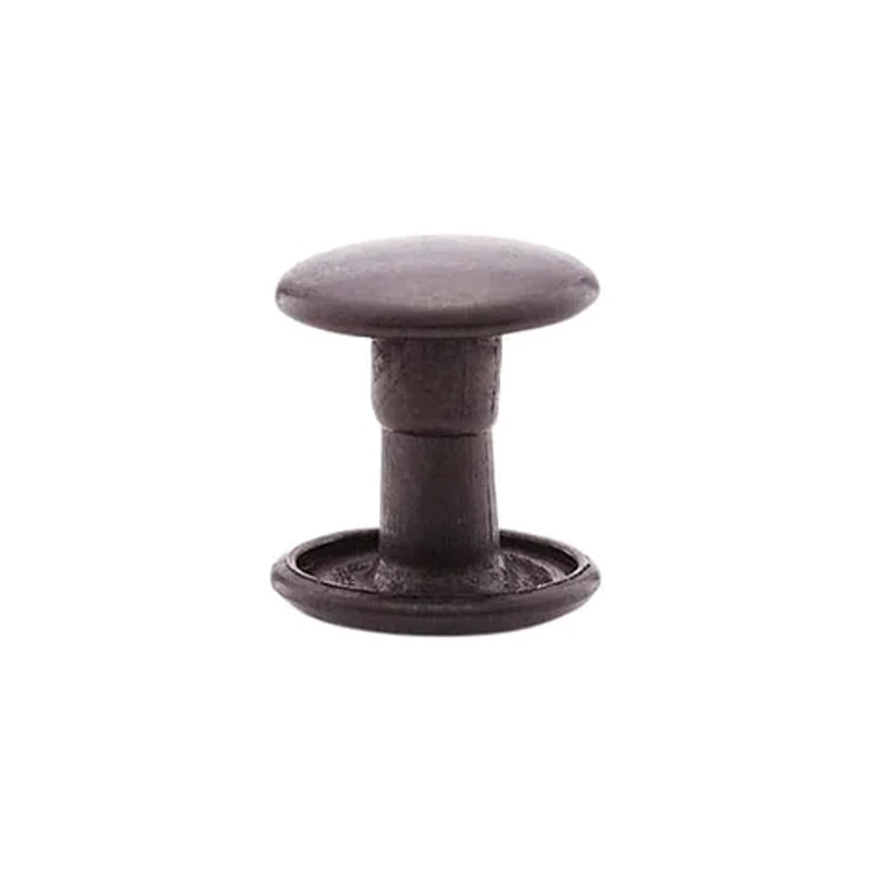 7mm Black, Double Cap Jiffy Rivet, Solid Brass- 100ct, #NB407D-BLK