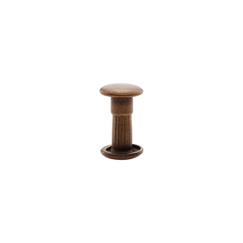 9mm Antique Brass, Double Cap Jiffy Rivets, Solid Brass-100ct, #NB309D-ANTB