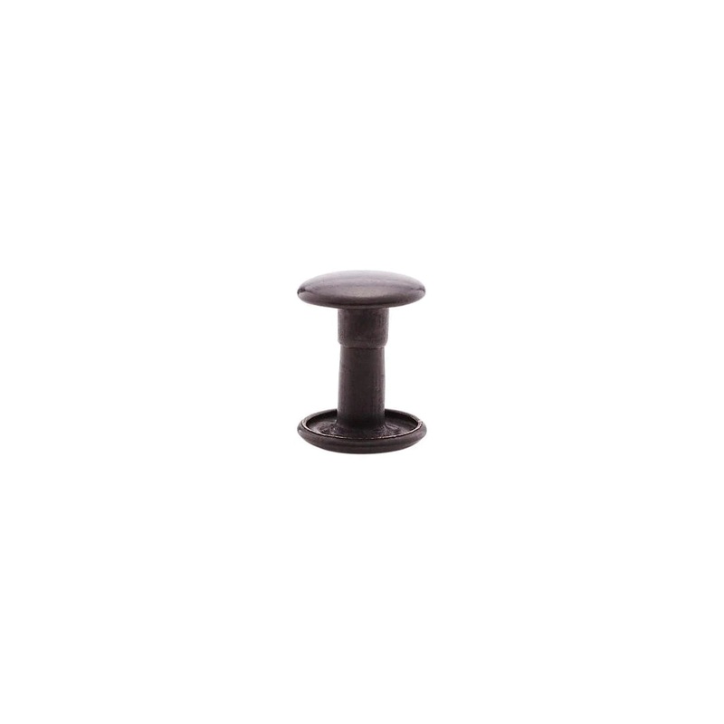 9mm Black, Double Cap Jiffy Rivet, Solid Brass-100ct, #NB409D-BLK