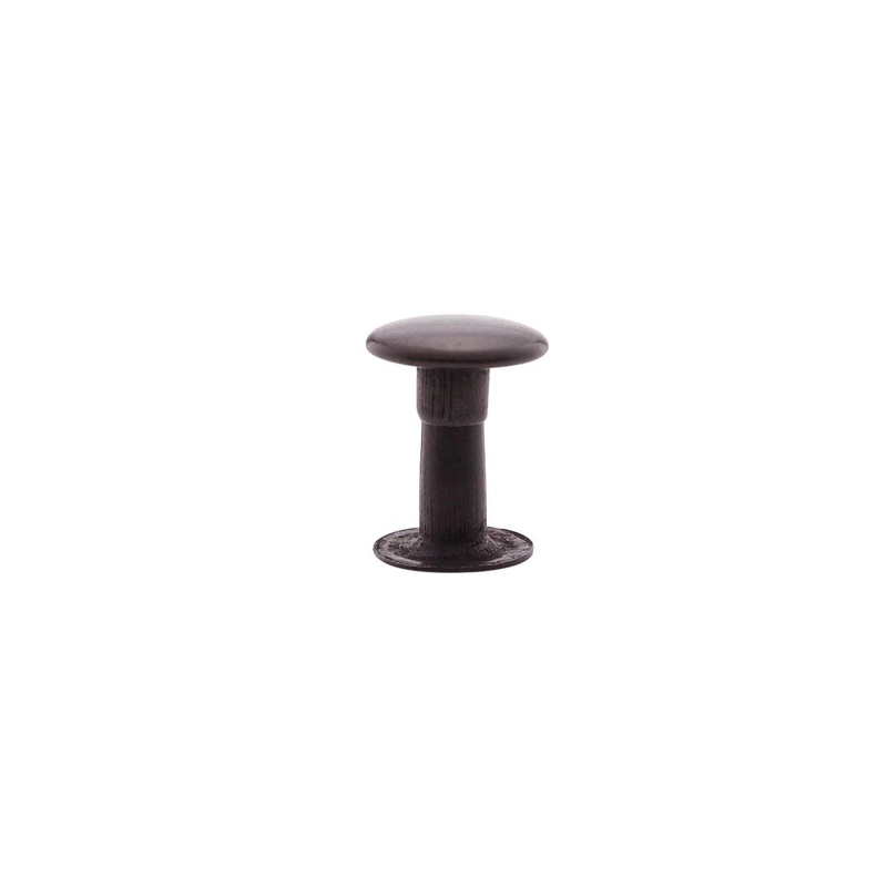 9mm Black, Single Cap Jiffy Rivet, Solid Brass- 100pk, #NB409S-BLK