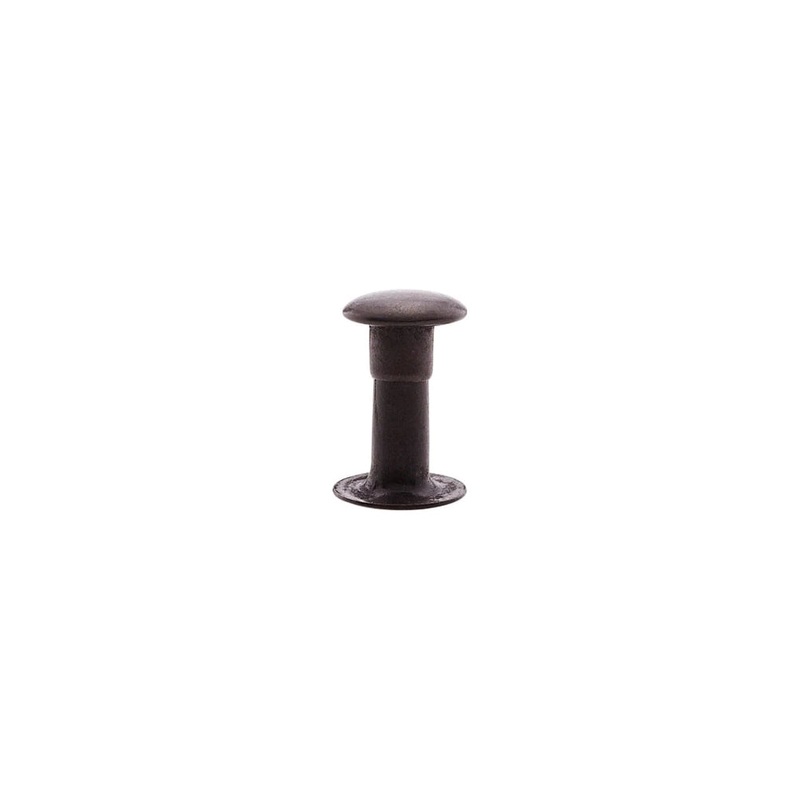 9mm Black, Single Cap Jiffy Rivets, Solid Brass-100ct, #NB309S-SBBK