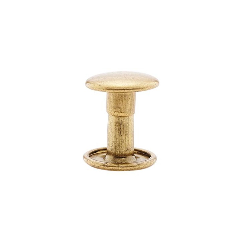 9mm Brass, Double Cap Jiffy Rivet, Solid Brass-100ct, #NB409D-SB