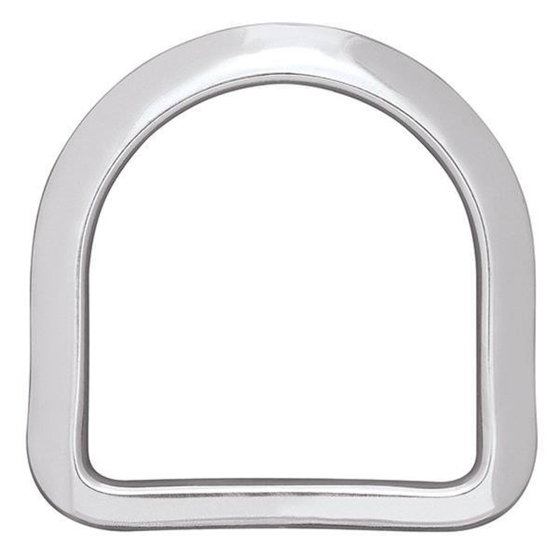 Beveled Saddle D-Ring Stainless Steel, 2-1/2