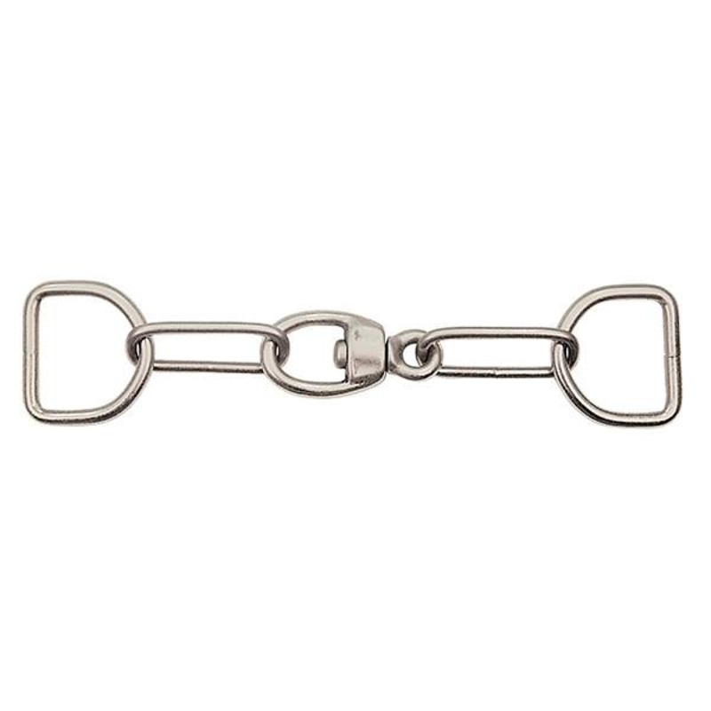 Chain with Swivel & Dee Nickel Plated, 1-3/4