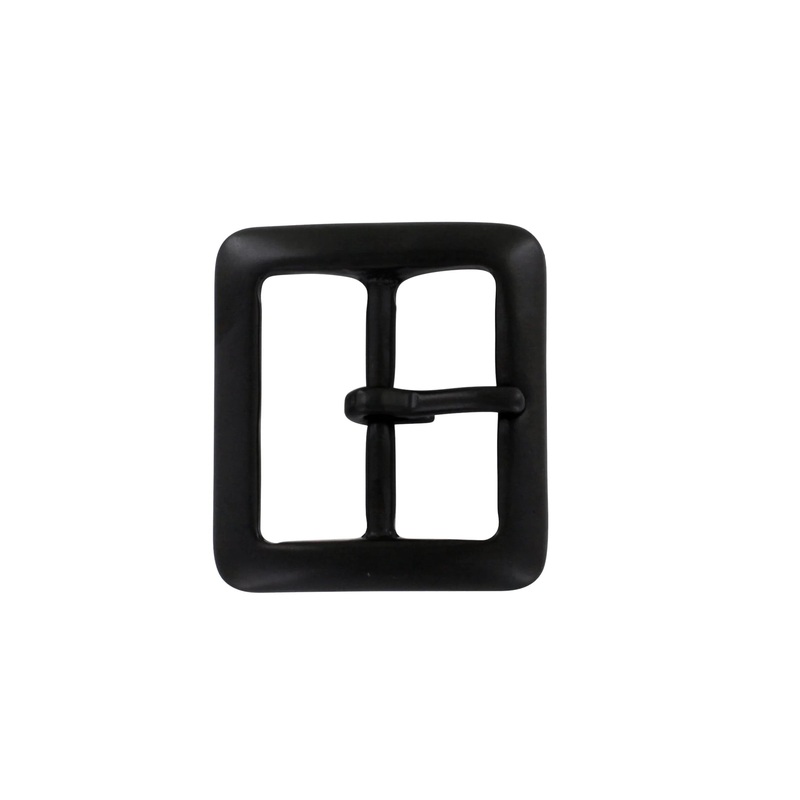 1 1/2 Matte Black, Sam Browne Center Bar Buckle, Solid Brass, #899-1-1-2-BLK