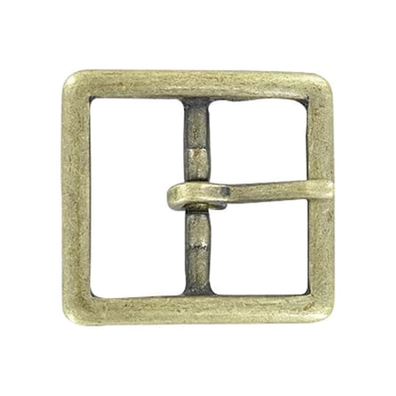 1 1/4 Antique Brass, Sam Browne Center Bar Buckle, Solid Brass, #899-1-1-4-ANTB