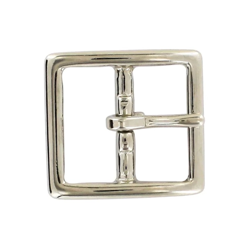 1 Nickel, Sam Browne Center Bar Buckle, Solid Brass, #899-1-N