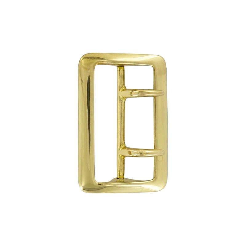 2 1/4 Brass, Sam Browne Double Tongue Buckle, Solid Brass, #4430-SB