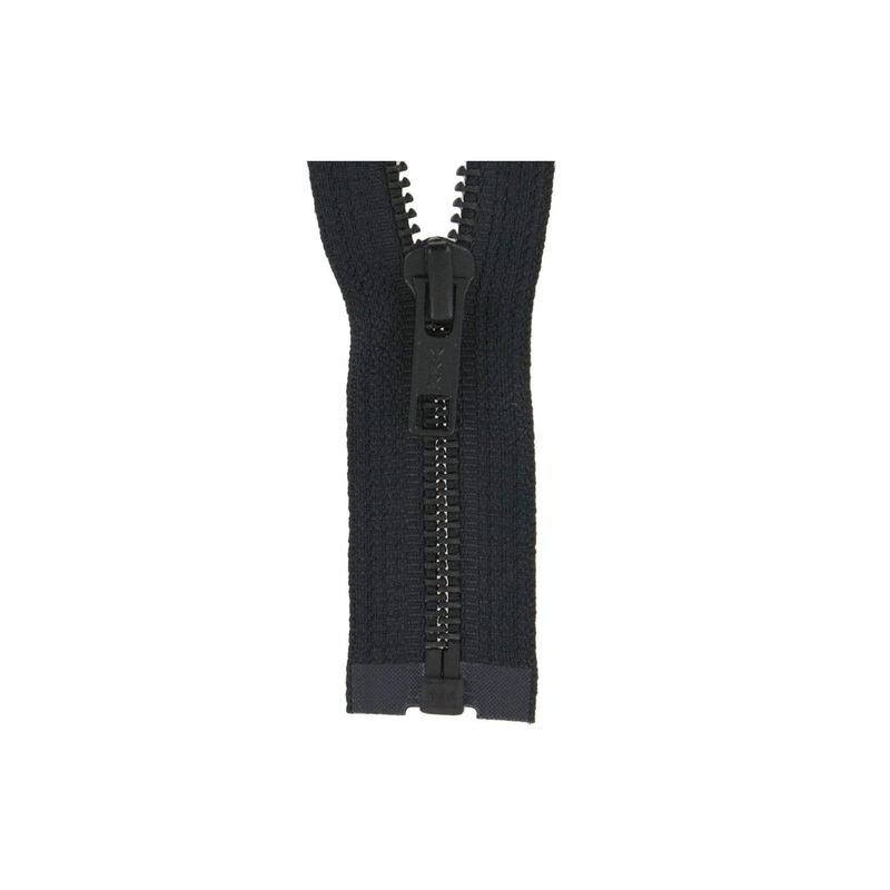 #5 Metal, Black, 30 YKK Separating Bomber Jacket Zipper with Black Oxide Teeth, #6BJ-30-BLK-OX