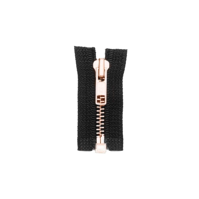 #5 Metal, Black, 36 YKK Separating Jacket Zipper with Brass Teeth, #6JK-36-BLK-B