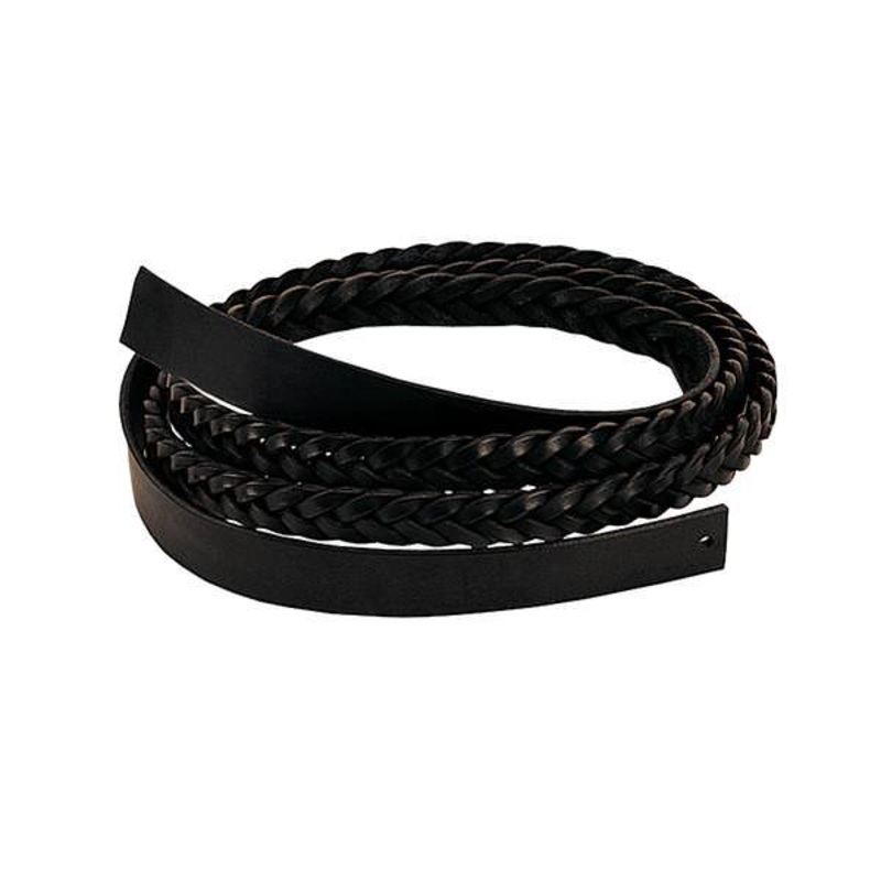 5-Plait Braided Line Ends|Black|Burgundy