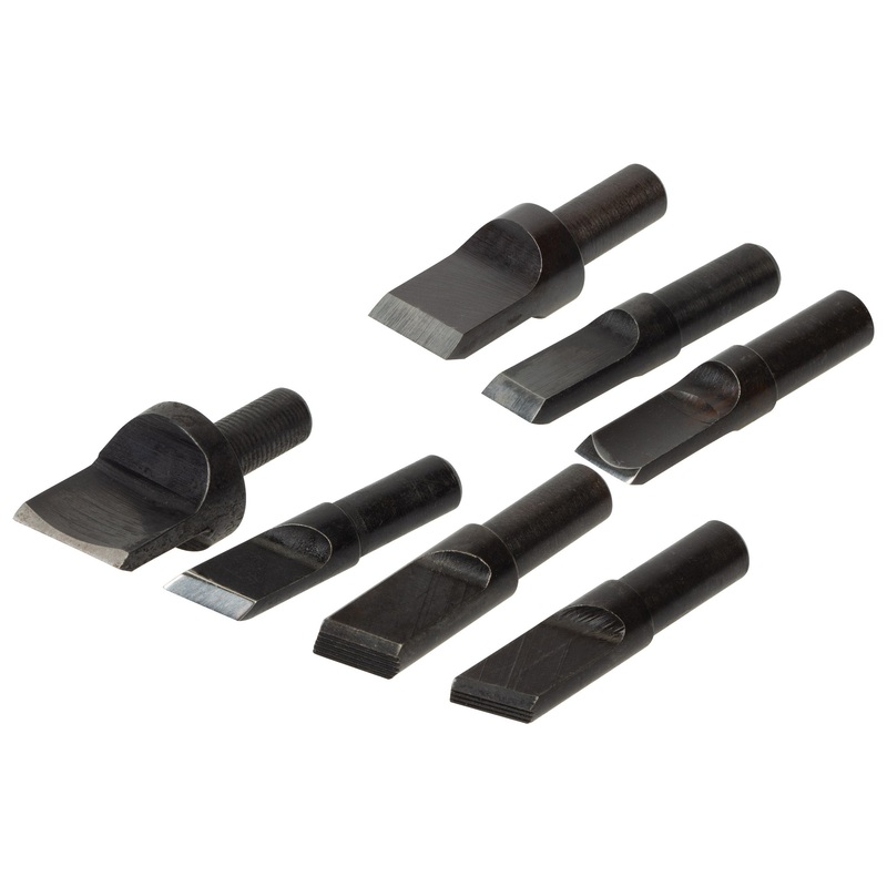 Basic Swivel Knife Blade|9.5 mm Straight Blade|6.5 mm Straight Blade|6.5 mm Hollow Blade|12.5 mm Hollow Blade|6.5 mm Angle Blade|3 mm Fine Blade|3.5 mm Coarse Blade
