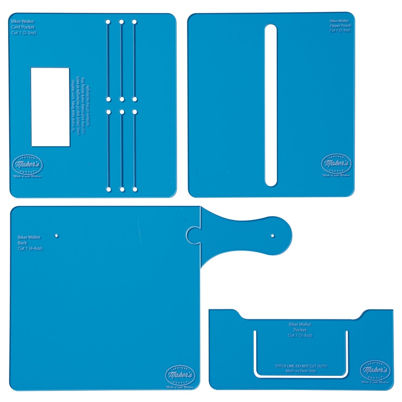 Biker/Trucker Wallet Template Set by Maker’s Leather Supply