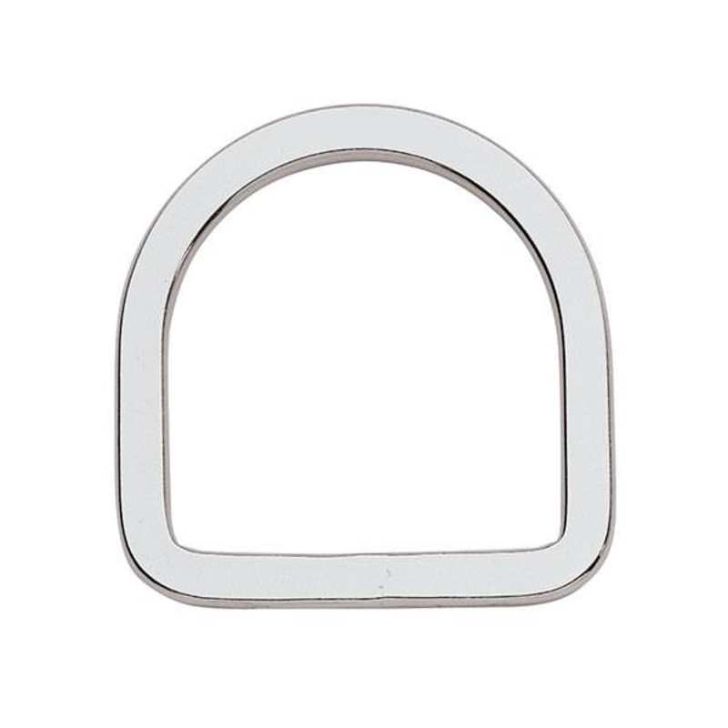 F-102-SS Flat Saddle D-Ring, Stainless Steel, 3-1/2