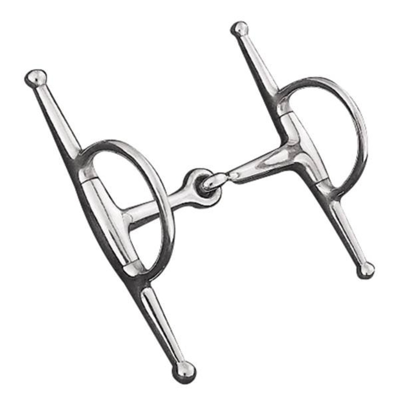 Full Cheek Snaffle Bit, 5 Eggbutt Mouth