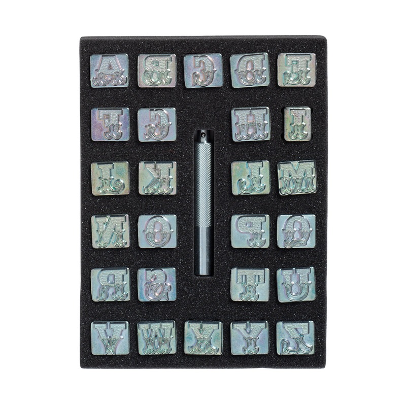 Leather Art Alphabet Stamping Set, 3/4