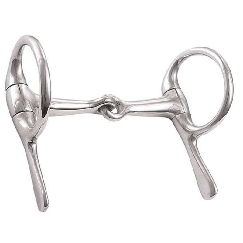 Snaffle Half Cheek Driving Bit, NP/MI, 5