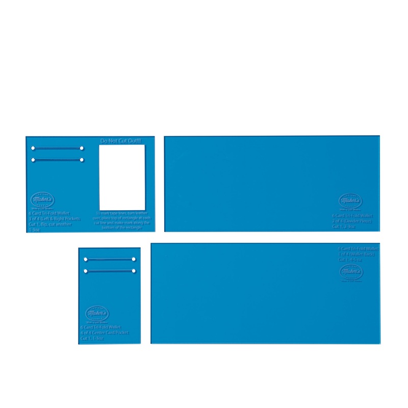 Tri-Fold Wallet Template Set by Maker’s Leather Supply, 6-Slot