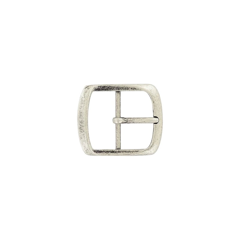 1 1/2 Antique Nickel, Center Bar Buckle, Zinc Alloy, #C-1962-OS