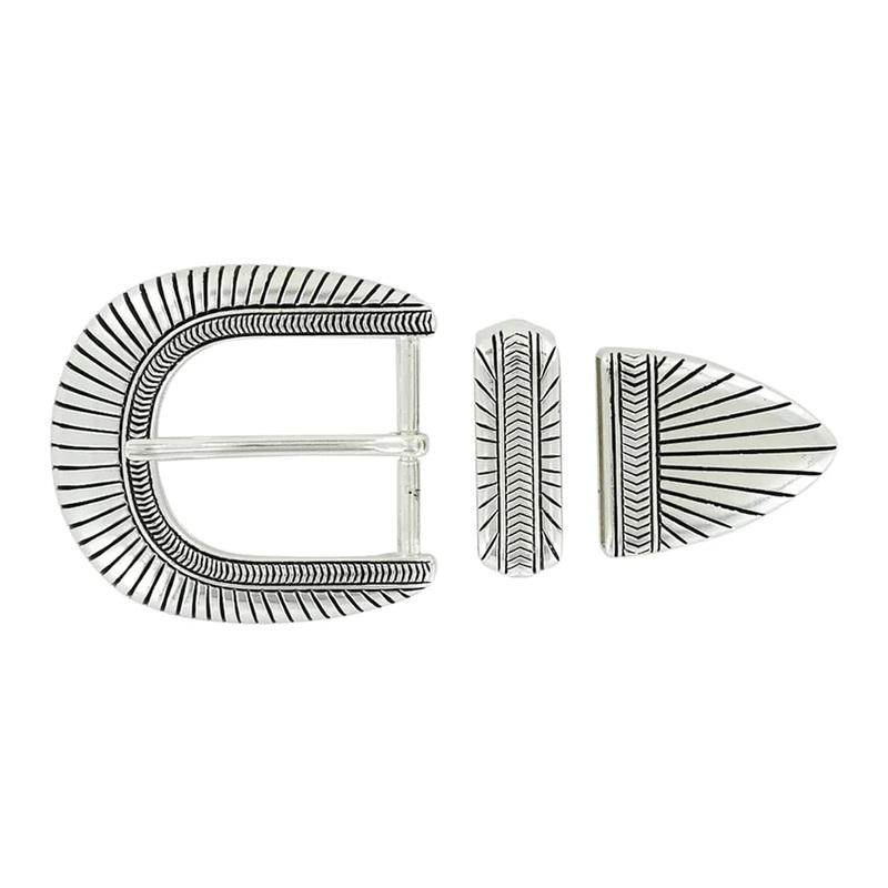 1 1/2 Nickel, Sedona Buckle Set, Zinc Alloy, #C-1628-SET