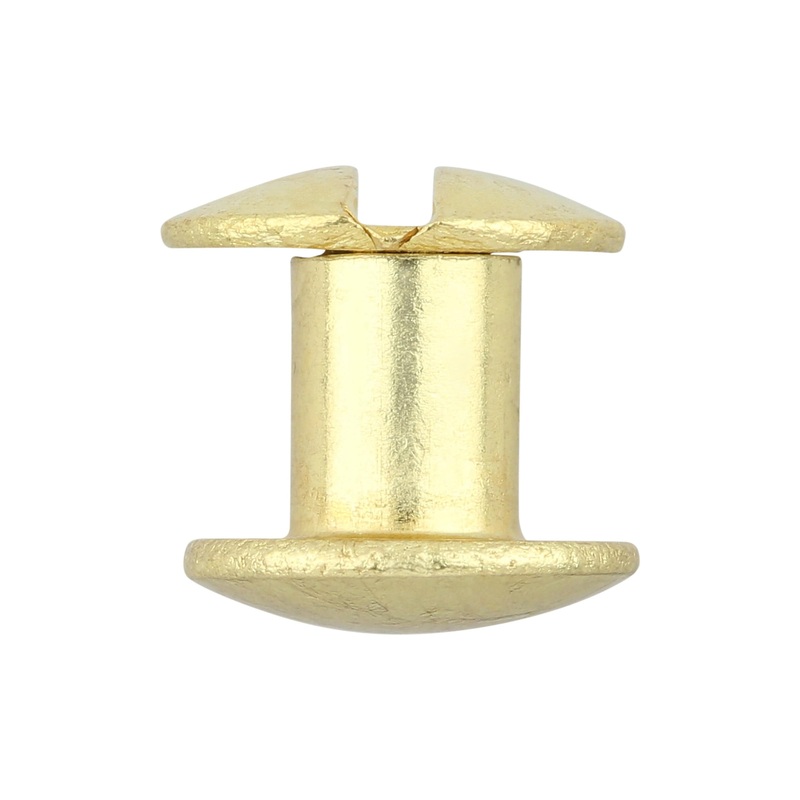 1/4 Brass, Chicago Screw, Solid Brass PK10, #L-156-1-4SB