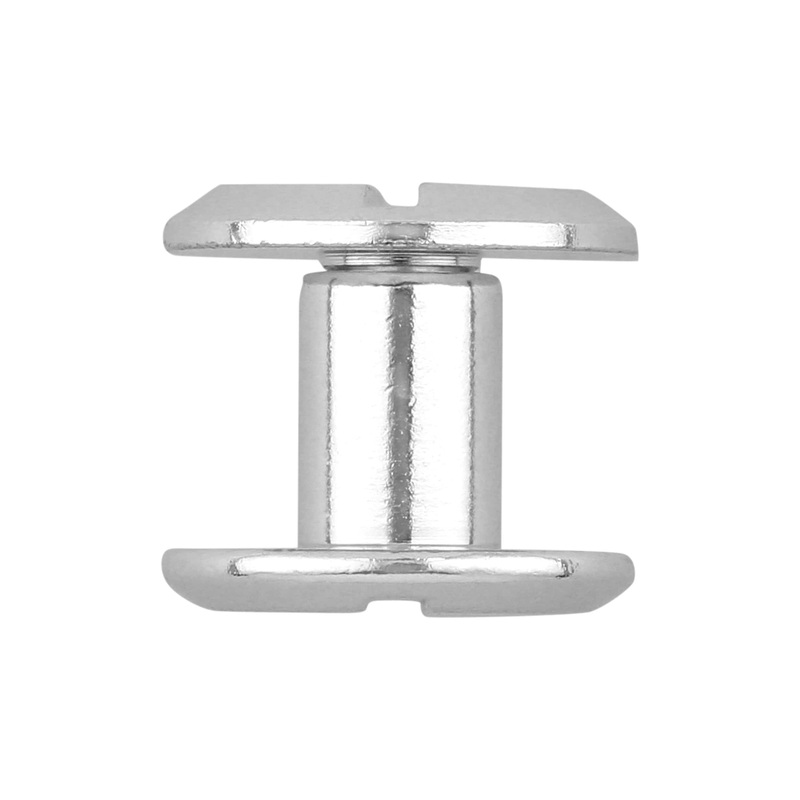 1/4 Shiny Nickel, Flat Top Chicago Screw, Solid Brass PK10, #P-2334-NIC