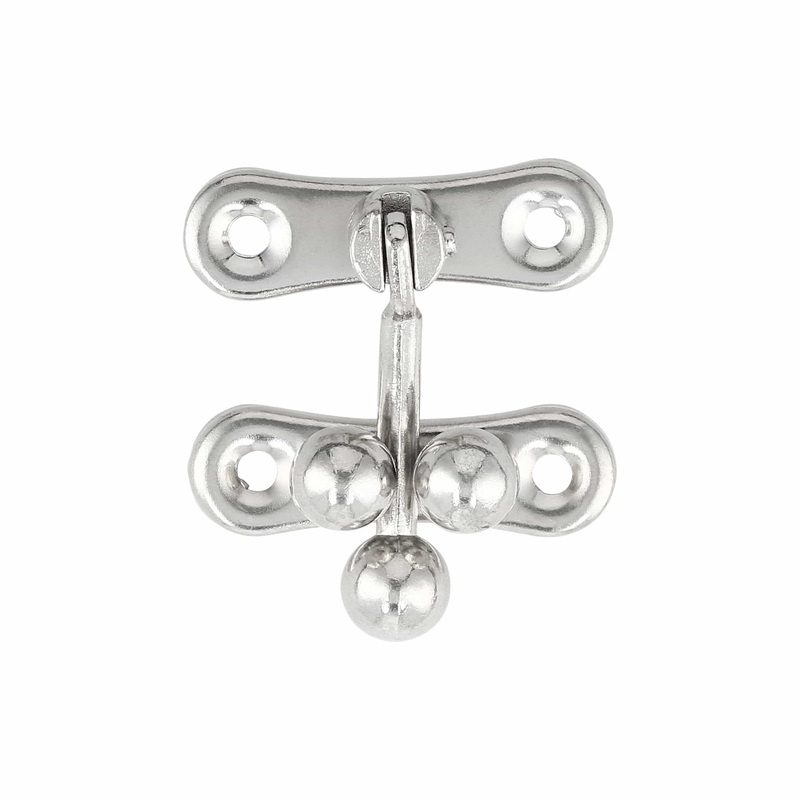 1 5/16 Nickel, Swing Lock Clasp 3-Ball, Steel, #P-2437-NP
