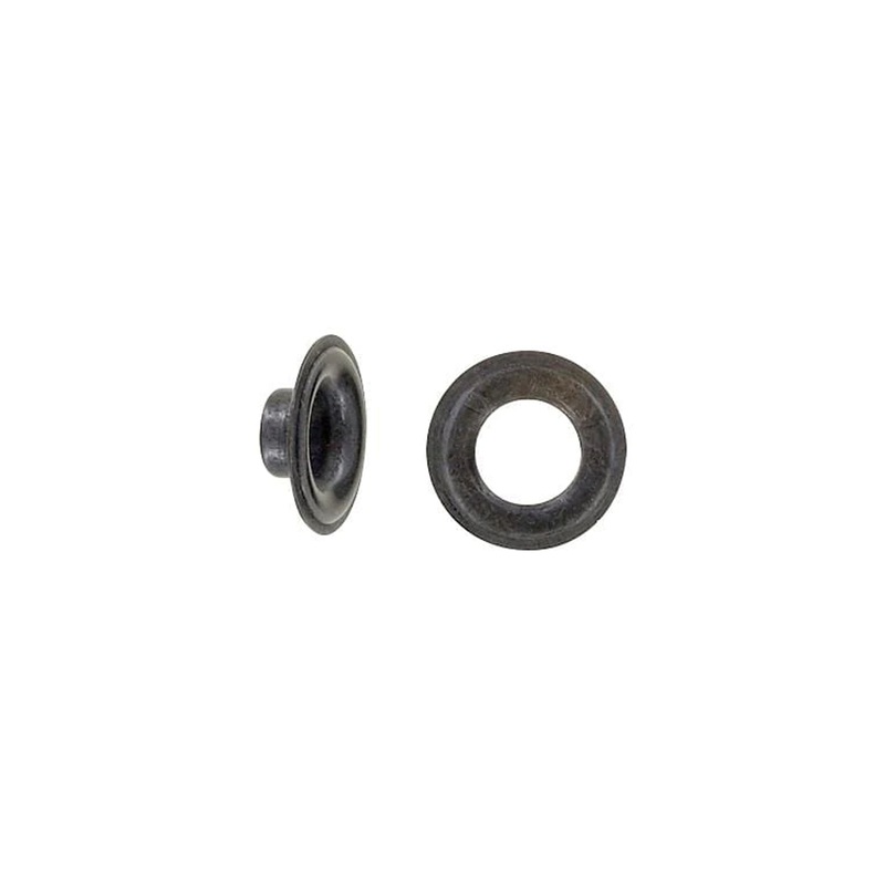 #1 Grommet With Washer Solid Brass Black – 12pk, #GROM-1-SBBK