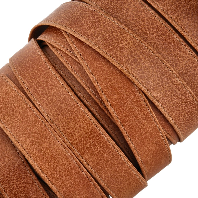 1 Medium Brown, Leather Strapping, Leather, #CALF-1-MEDBRO