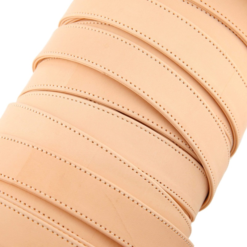 1 Natural Russet, Flat Strapping, Leather, #CALF-1-RUS