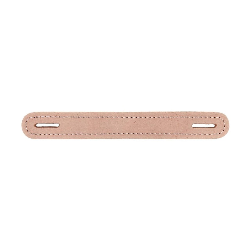 1 Natural Russet, Slotted Round End Trunk Handle, Leather, #L-191-RUS