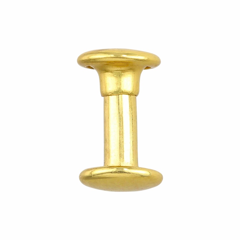 10mm Gold, Double Cap Jiffy Rivet, Iron – PK100, #A-339-GOLD