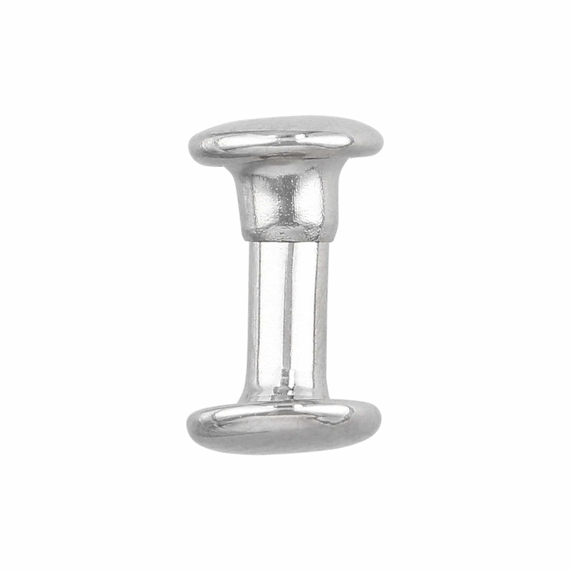 10mm Nickel, Double Cap Jiffy Rivet, Iron – PK100, #A-339-NIC