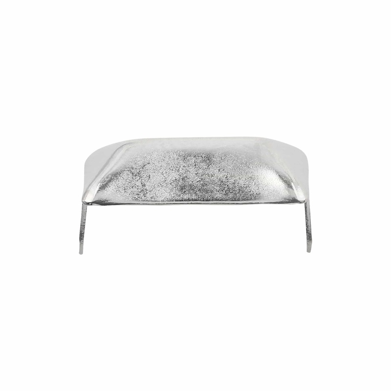 19mm Nickel, Beval Dome Spot, Solid Brass-PK25, #P-2339