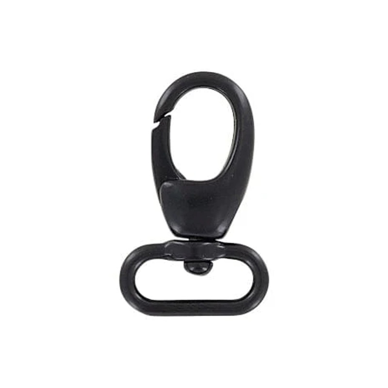 3/4 Matte Black, Lever Swivel Snap Hook, Zinc Alloy-PK4, #P-2273-BLK