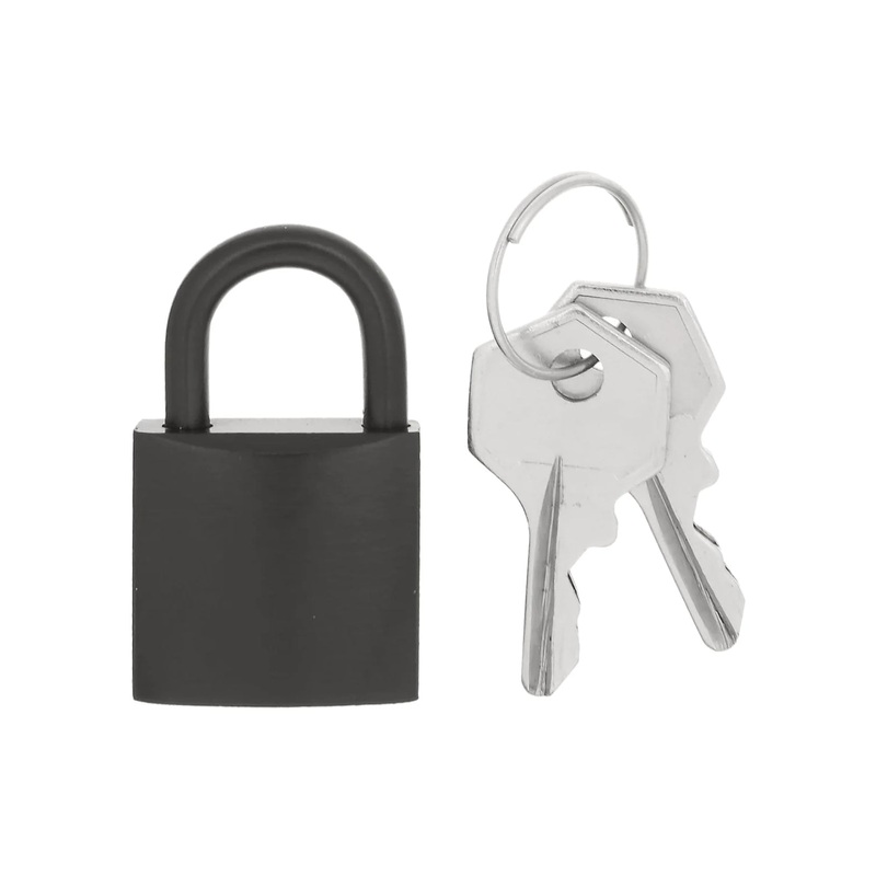 3/4 Matte Black, Padlock, Solid Brass, #L-1789-BLK