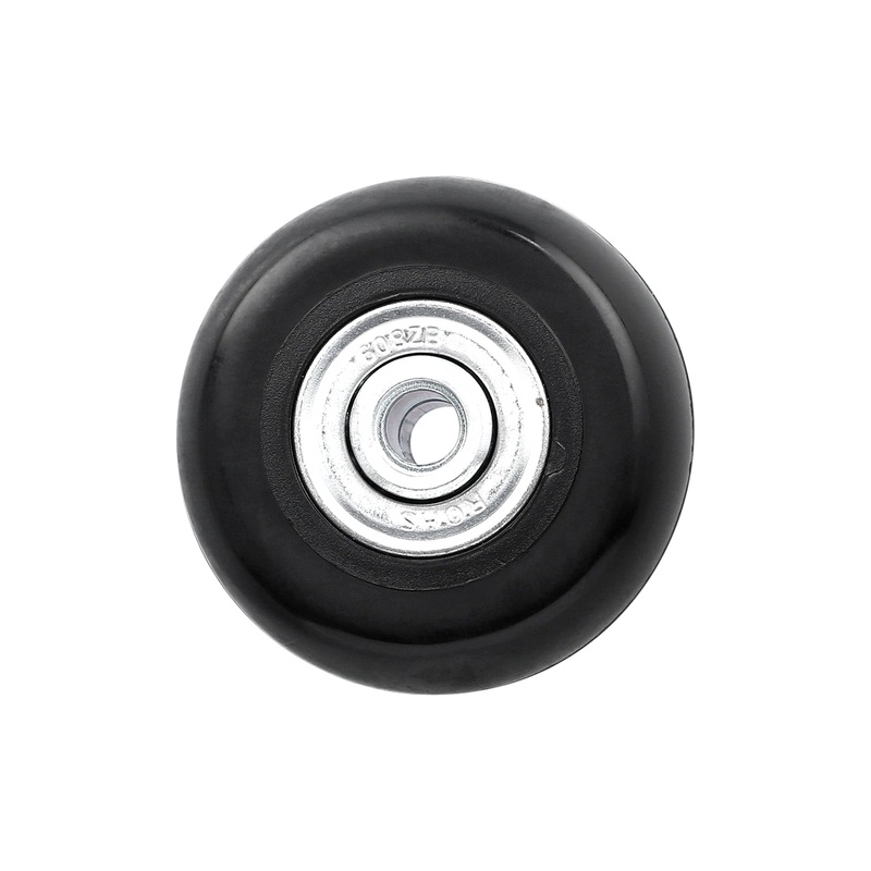 44mm Black, Ball Bearing Inline Skate Wheel, Plastic, #L-3797