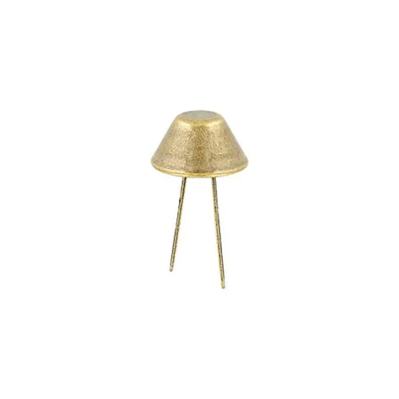 5/8 Antique Brass, Cone Handbag Bottom Stud Prong, Zinc Alloy-PK10, #P-1503-ANTB