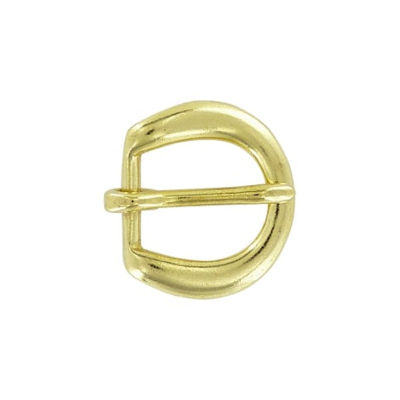 5/8 Brass, Heel Bar Buckle, Solid Brass, #C-1402