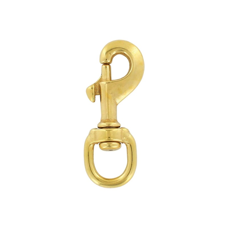 5/8 Brass, Swivel Snap Hook, Solid Brass, #P-1440
