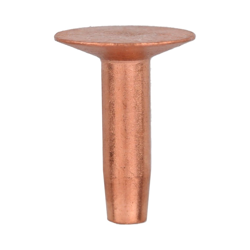 5/8 Copper, #9 1 lb. Box of Rivets with Burrs, Copper, #L-307-9-A