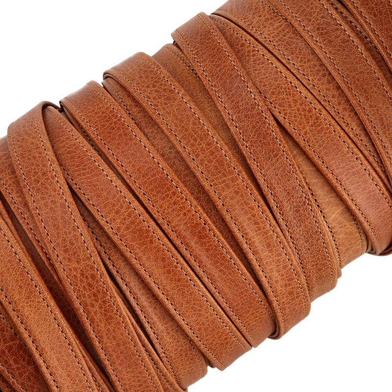 5/8 Medium Brown, Leather Strapping, Leather, #CALF-5-8-MEDBRO