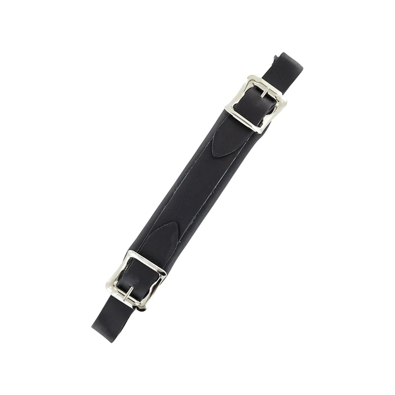 7 1/2 Black, Emergency Handle, Leather (Steel re-enforced), #L-537-BLK