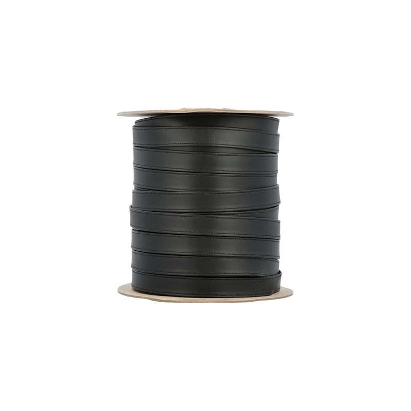 7/8 Black, Leather Strapping, Leather, #CALF-7-8-BLK