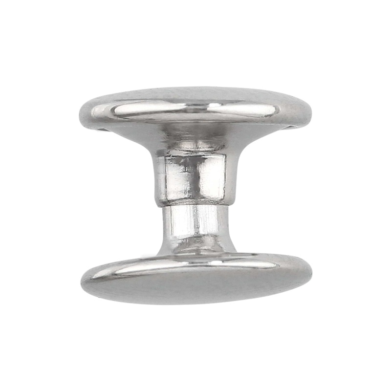 8mm Nickel, Double Cap Jiffy Rivets, Iron – PK100, #A-312-NP